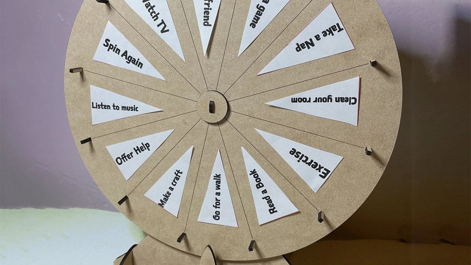 Decision wheel New Year